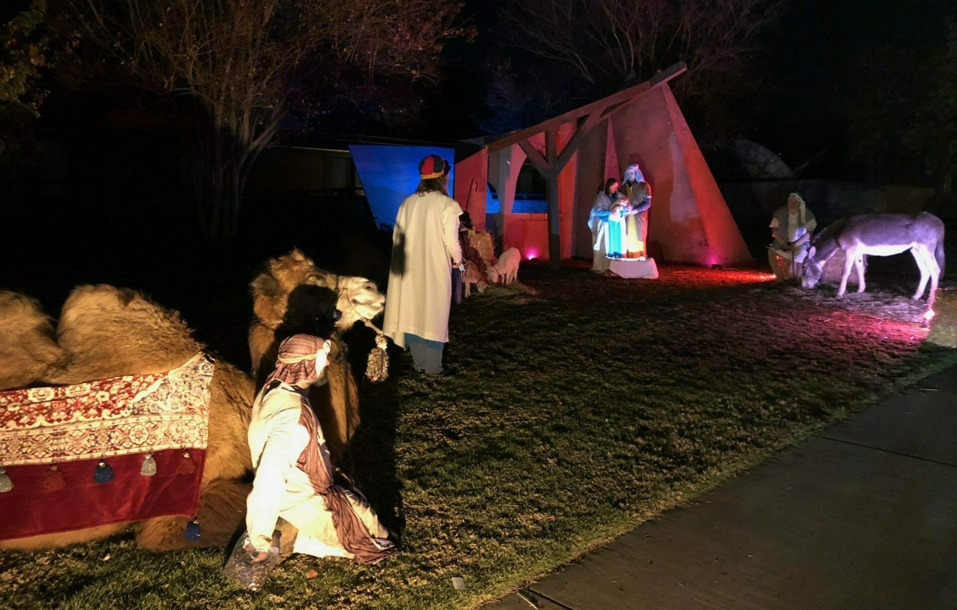 living nativity scene